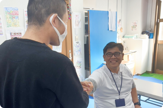 機能訓練を行う様子